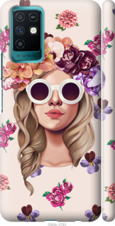 

Чехол Девушка с цветами v2 для Infinix Note 10 1428851