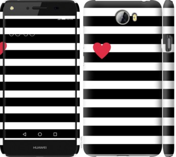 

Чехол Черно-белые полосы для Huawei Y5 II 752119