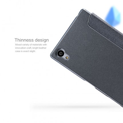 Кожаный чехол (книжка) Nillkin Sparkle Series для Sony Xperia Z5 в магазине vchehle.ua