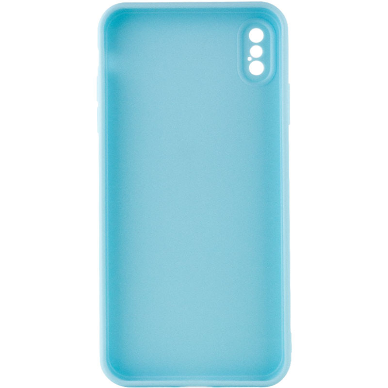 Фото Силиконовый чехол Candy Full Camera для Apple iPhone XS Max (6.5") (Бирюзовый / Turquoise) на vchehle.ua