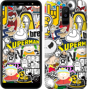 

Чехол Popular logos для Samsung Galaxy A6 Plus 2018 627811