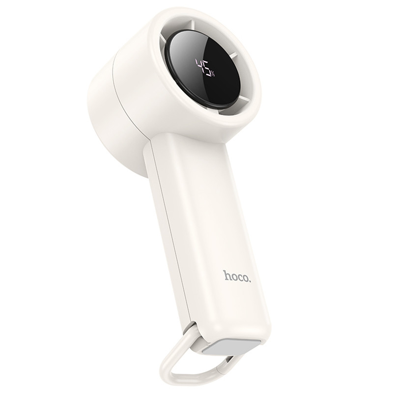 Портативный вентилятор Hoco HX63 Fashion high-speed handheld fan 2000 mAh (White) в магазине vchehle.ua