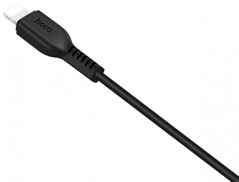 Фото Дата кабель Hoco X20 Flash Lightning (3m) (Чорний) в маназині vchehle.ua