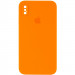 Уценка Чехол Silicone Case Square Full Camera Protective (AA) для Apple iPhone XS Max (6.5") (Эстетический дефект / Оранжевый / Bright Orange)