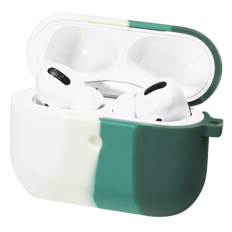 

Силіконовий футляр Colorfull для навушників AirPods 3 (Білий / Зелений) 1213227