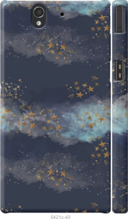 

Чехол Ночь золотые звезды для Sony Xperia Z C6602 1406084