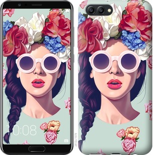 

Чехол Девушка с цветами для Huawei Honor V10 / View 10 670111