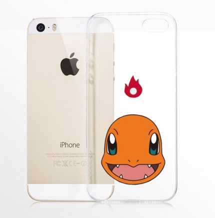 

Прозорий силіконовий чохол "Pokemon Go" для iPhone SE (Charmander / face) 51076