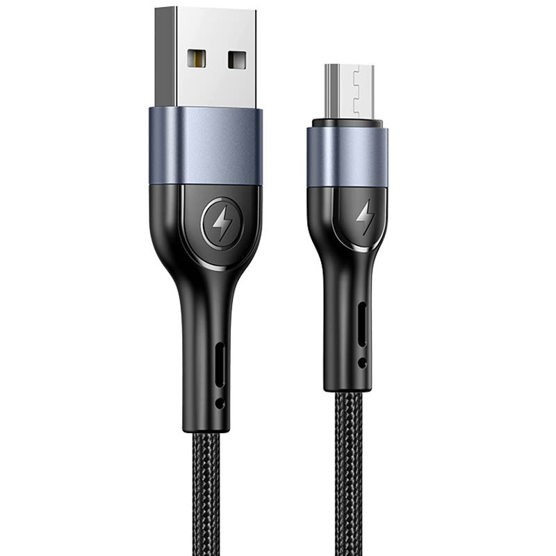 Дата кабель Usams US-SJ450 U55 Aluminum Alloy Braided USB to MicroUSB (1m)