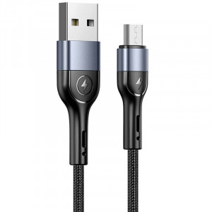 Дата кабель Usams US-SJ450 U55 Aluminum Alloy Braided USB to MicroUSB (1m)