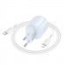 Фото СЗУ Borofone BA94A Lustrous PD30W+QC3.0 (1USB-A/1C) + кабель Type-C to Lightning (Blue) на vchehle.ua
