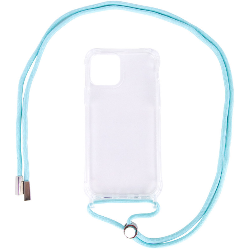 

Чохол TPU Crossbody Transparent на Apple iPhone 11 Pro (5.8") (Бірюзовий) 1100820