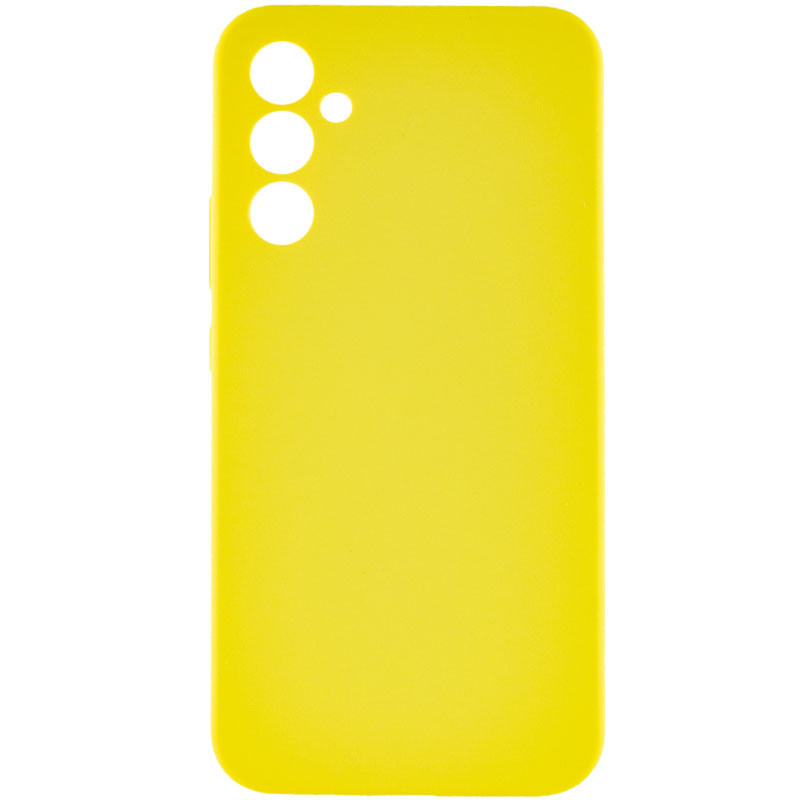 Чехол Silicone Cover Lakshmi Full Camera (AAA) для Samsung Galaxy S24 (Желтый / Yellow)