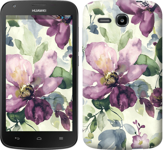 

Чехол Цветы акварелью для Huawei Ascend Y600 296904