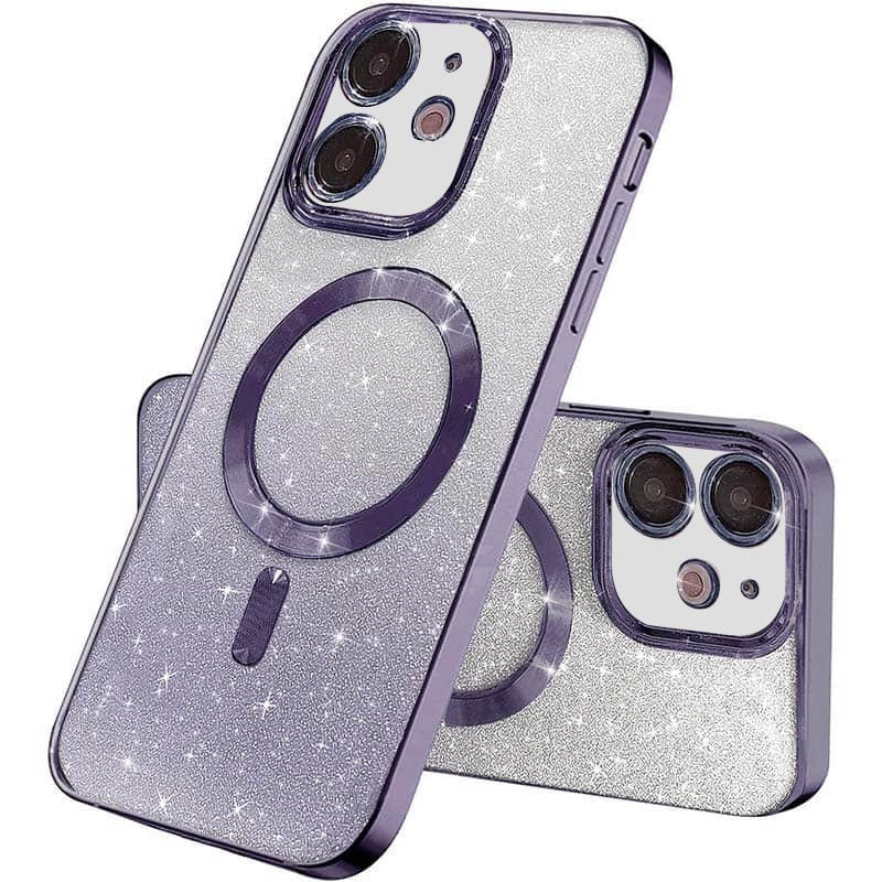 TPU чехол Delight case with Magnetic Safe с защитными линзами на камеру для Apple iPhone 11 (6.1") (Фиолетовый / Deep Purple)