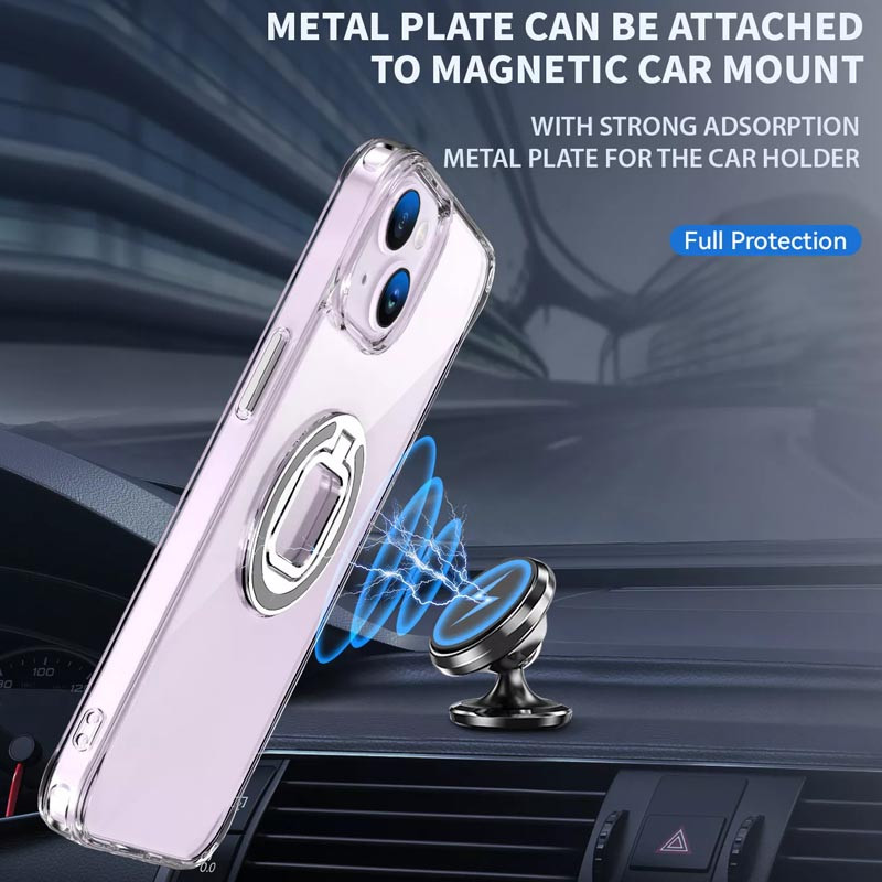 Купить TPU+PC чехол Kickstand 2.0 для Apple iPhone 14 (6.1") (Прозрачный) на vchehle.ua