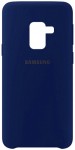 Чехол Silicone Cover (AA) для Samsung A730 Galaxy A8+ (2018) (Темно-Синий / Midnight Blue)