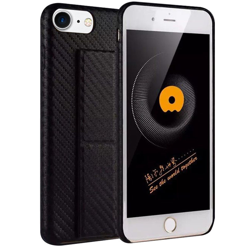 

TPU чохол WUW carbon з підставкою для iPhone SE 2020 (Чорний) 1088085