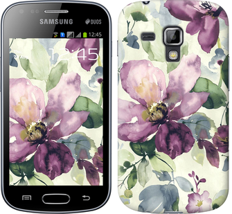 

Чехол Цветы акварелью для Samsung Galaxy S Duos s7562 296273