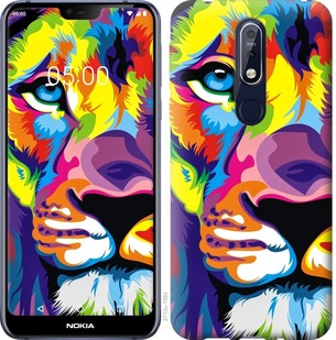 

Чехол Разноцветный лев для Nokia 7.1 689603