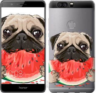 

Чехол Мопс и арбуз для Huawei Honor V8 843853