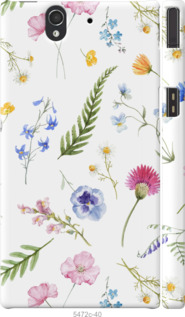 

Чехол Цветочный фон v2 для Sony Xperia Z C6602 1440099