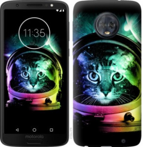 Чехол Кот-астронавт для Motorola Moto G6 Plus