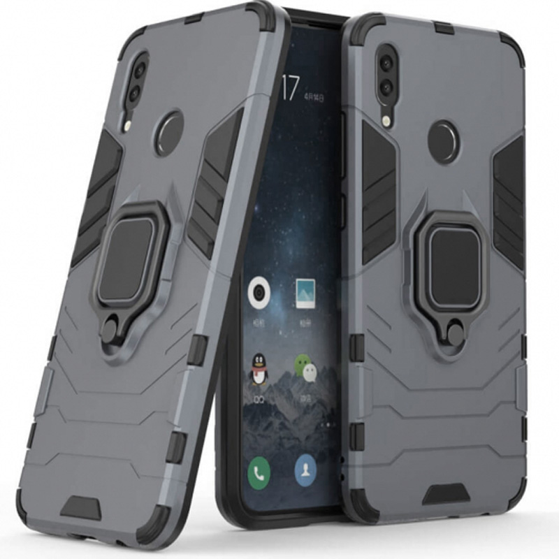 

Ударостійкий чохол Transformer Ring for Magnet для Huawei Y7 (2019) (Сірий / Metal slate) 685622