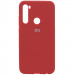 Чохол Silicone Cover Full Protective (AA) на Xiaomi Redmi Note 8 / Note 8 2021 (Червоний / Camellia)