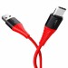 Кабель ROCK Hi-Tensile USB to Type-C (3A Charge & Sync round Cable) 100cm (Красный / Red)