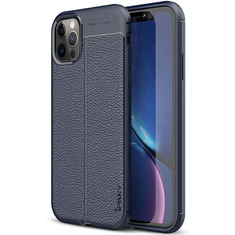 

TPU чохол iPaky Litchi Series на Apple iPhone 12 Pro Max (6.7") (Синій) 931623