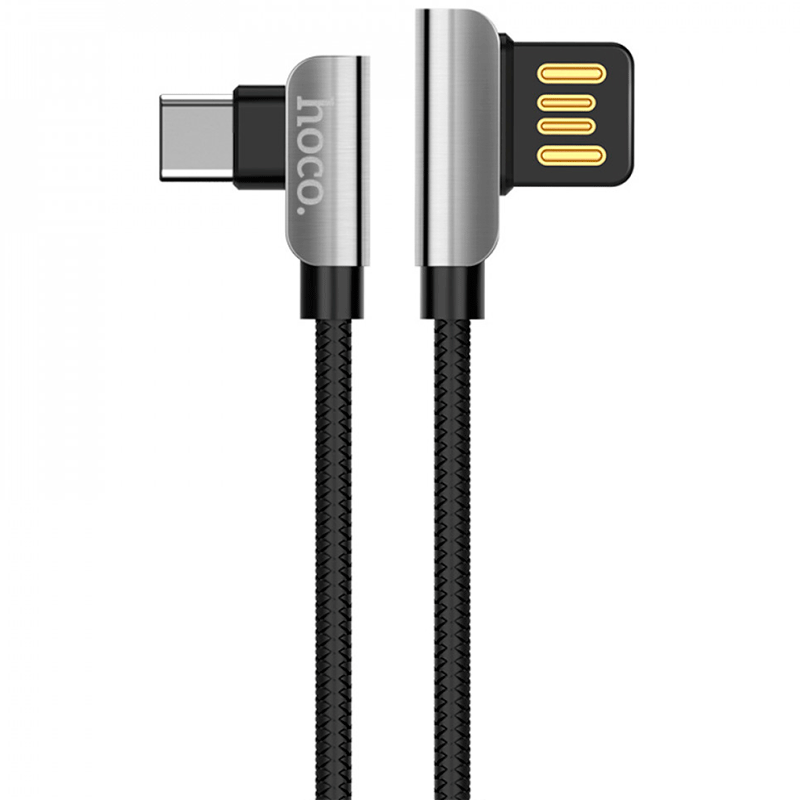 

Дата кабель Hoco U42 Exquisite Steel Type-C cable (1.2m) (Чорний) 714727