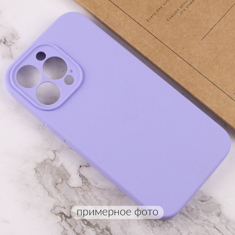 Фото Чехол Silicone Case Full Camera Protective (AA) NO LOGO для Apple iPhone 16 (6.1") (Сиреневый / Dasheen) в магазине vchehle.ua