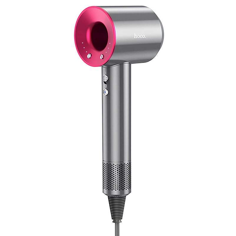 Фен для волос Hoco HP11 Plus с отрицательной ионизацией (1600W) (Rose Red)