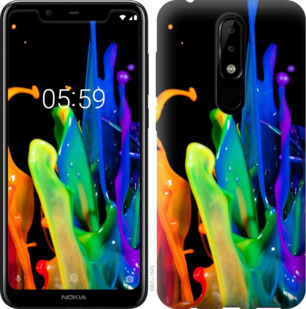 

Чохол бризки фарби на Nokia 5.1 Plus 879242