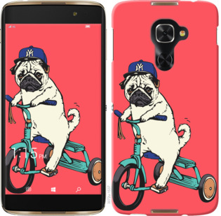

Чохол Мопс на велосипеді на Alcatel Idol 4 Pro 924039