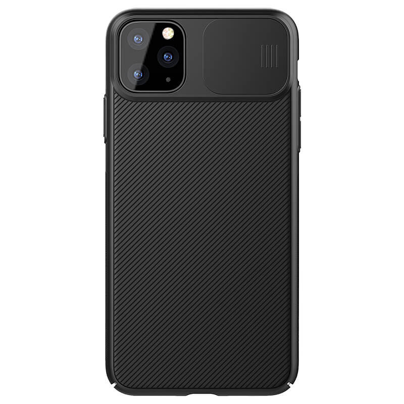 Фото Карбоновая накладка Nillkin Camshield (шторка на камеру) для Apple iPhone 11 Pro (5.8") (Черный / Black) на vchehle.ua