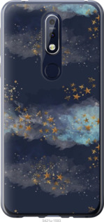 

Чехол Ночь золотые звезды для Nokia 7.1 1406542