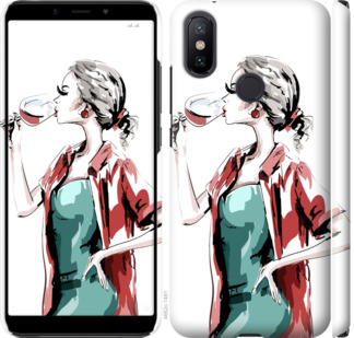

Чехол Девушка с бокалом для Xiaomi Mi 6X 841677