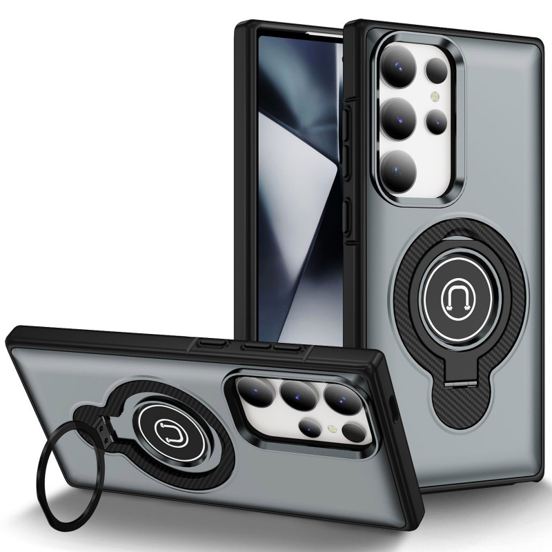 TPU+Textured PC Magnet на Samsung Galaxy S25 Ultra (Grey)