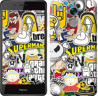 

Чохол Popular logos на Huawei Honor 6C Pro 628115