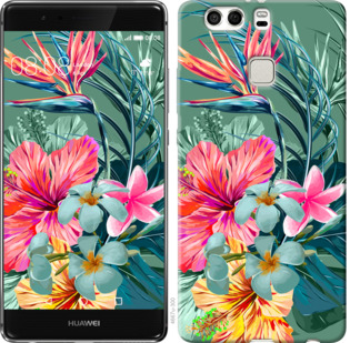 

Чехол Тропические цветы v1 для Huawei P9 Plus 845206