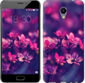 Чехол Пурпурные цветы для Meizu M5 Note
