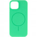 Фото Чехол Silicone Case Full Protective (AA) NO LOGO with Magnetic Safe для Apple iPhone 13 (6.1") (Зеленый / Spearmint) на vchehle.ua