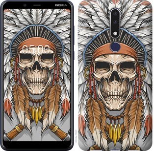 

Чехол Череп индейца для Nokia 3.1 Plus 690626