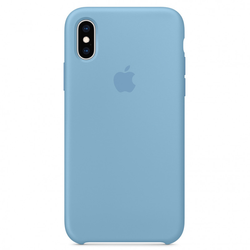 

Чохол Silicone Case (AA) для iPhone X (5.8") (Блакитний / Cornflower) 766762