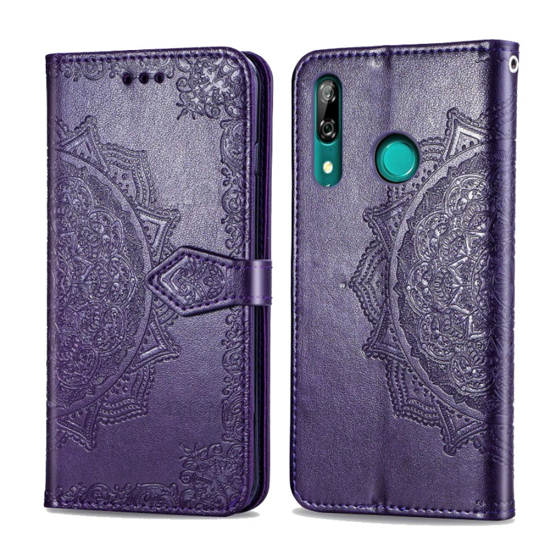 Фото Кожаный чехол (книжка) Art Case с визитницей для Huawei P Smart Z (Фиолетовый) на vchehle.ua