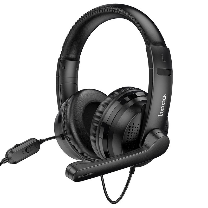 Накладные наушники Hoco W103 Magic Tour Gaming (3.5mm/1.2m) (Черный)