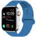 Силіконовий ремінець на Apple watch 42mm/44mm/45mm/49mm (Синій / Navy Blue)