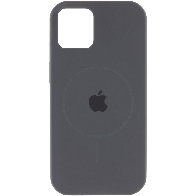 Фото Чохол Silicone Case Full Protective (AA) with Magnetic Safe на Apple iPhone 11 Pro Max (6.5") (Сірий / Dark Gray) на vchehle.ua